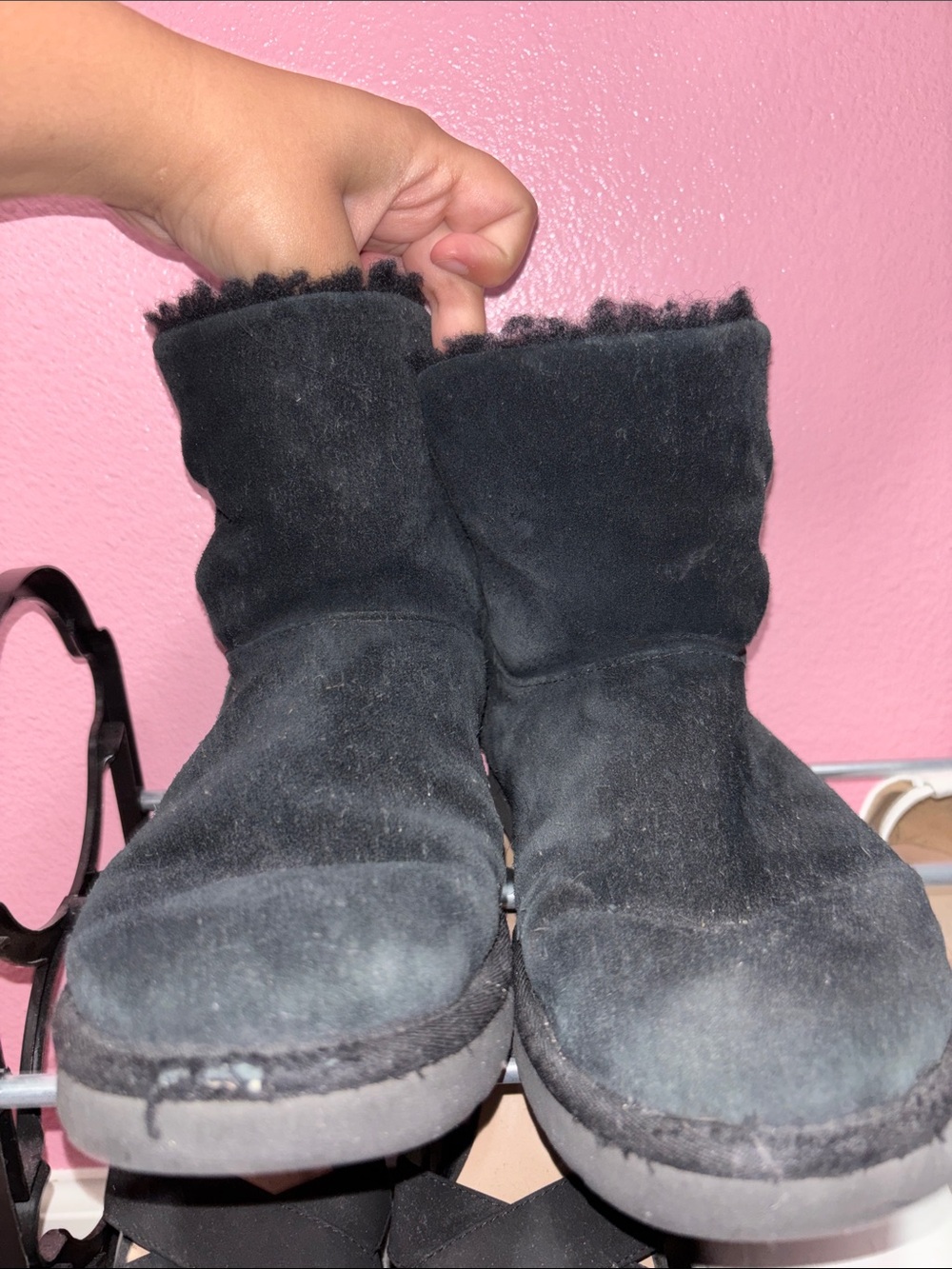 UGG Black Short Winter Boots